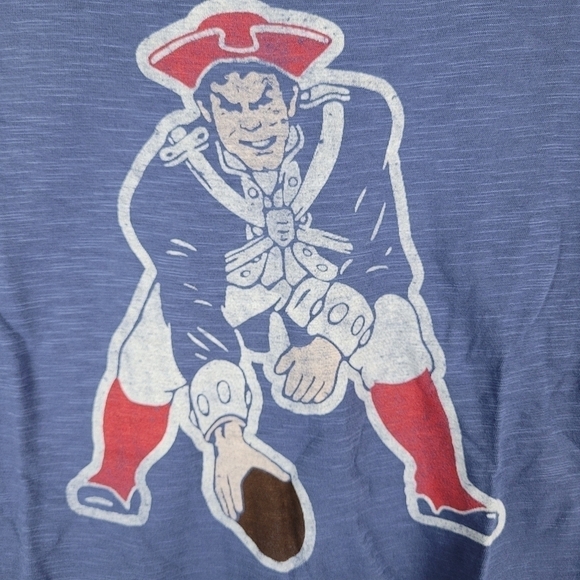 '47 Brand NEW ENGLAND PATRIOTS Legacy Cadet Blue T-Shirt Men's Size S Retro Logo - Picture 4 of 7